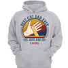 Cat Hands On Dad Hand Personalized Hoodie Sweatshirt