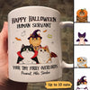 Happy Halloween Human Servant Fluffy Cats Personalized Mug