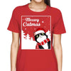 Meowy Catmas Cute Peeking Fluffy Cat Christmas Personalized Shirt