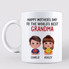 Happy Mother‘s Day Mom Grandma Doll Kids Personalized Mug