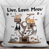 Fluffy Cat Tree Gift For Cat Lover Personalized Pillow (Insert Included)