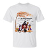 Fall Season Halloween Doll Witch With Dogs Personalized Shirt