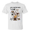 Life Is Better With Cat Fluffy Cat Tower Personalized Shirt