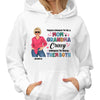 Touch Mom Grandma Posing Nana Personalized Hoodie Sweatshirt