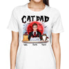 Halloween Cat Dad Cat Dadcula & Fluffy Cat Personalized Shirt