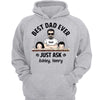 Best Dad Grandpa Ever Just Ask Man & Kid Personalized Hoodie Sweatshirt