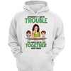 Get In Trouble Grandma And Grandkids Personalized Shirt