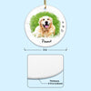 If Loved Could Have Kept You Dog Cat Pet Watercolor Memorial Personalized Photo Ceramic Ornament