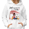Life Is Better With Cats Sitting Doll Under Tree Personalized Hoodie Sweatshirt