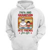 Grandpa Grandkids Best Friends For Life Personalized Hoodie Sweatshirt