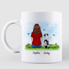 Dog Memorial Back View Butterflies Personalized Mug