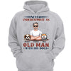 Never Underestimate Old Man And Dogs Dog Dad Personalized Shirt