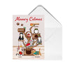 Christmas Cat Tower Meowy Catmas Personalized Postcard