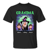 Green And Purple Halloween Grandma Witch Personalized Shirt