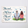 Butterflies Memorial Mom Dad Personalized Horizontal Poster