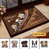 Welcome To Dog‘s House Funny Housewarming Gift Personalized Doormat