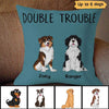 Cute Sitting Dog Personalized Pillow (Insert Included)