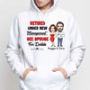 Retired See Spouse For Details Caricature Couple Personalized Hoodie Sweatshirt