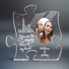 The Missing Piece To My Heart Couple Photo Personalized Puzzle Acrylic Plaque