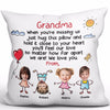 Dear Grandma Funny Stick Kids Custom Face Photo Personalized Pillow