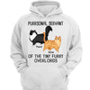 Purrsonal Servant To Tiny Overlord Cartoon Walking Cat Personalized Shirt