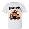 Grandma Mom Witch Doll Kids Halloween Personalized Shirt