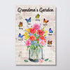 Grandma Garden Newspaper Family Gift Personalized Poster