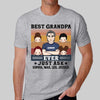 Best Dad Grandpa Ever Retro Personalized Shirt