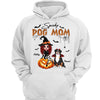 Halloween Doll Dog Mom Witch Sitting On Pumpkin Personalized Shirt