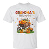 Fall Season Pumpkins Wagon Grandma Mom Little Pumpkins Personalized Shirt