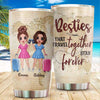 Traveling Girls Old Map Personalized Tumbler