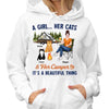 A Girl Her Cat Her Camper Camping Cat Mom Personalized Shirt