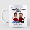 Together Since Couple Custom Face Photo Personalized Mug