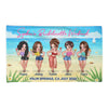 Bachelorette Weekend Best Friends Pretty Girls Personalized Beach Towel