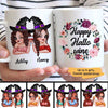 Happy Hallowine Besties Best Friends Halloween Personalized Mug