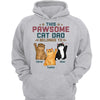 This Pawsome Cat Dad Belongs To Fluffy Cats Personalized Shirt