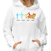 Faith Hope Love Walking Cats Personalized Hoodie Sweatshirt