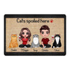 Cats Spoiled Here Personalized Doormat