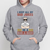 Keep Dad Jokes In Dadabase Father‘s Day Gift Personalized Hoodie Sweatshirt