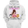 Girl Love Coffee Cats Leopard Personalized Shirt
