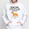 Happy Father‘s Day Walking Dog Personalized Hoodie Sweatshirt