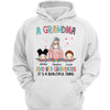 Grandma Grandkid Colorful Pattern Beautiful Thing Personalized Hoodie Sweatshirt