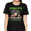 Green And Purple Halloween Grandma And Kids Personalized Shirt
