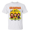 Halloween Grandma Of Little Monsters Doll Grandkids Red Moon Personalized Shirt