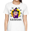 Halloween Moon Grandma Mom Auntie Witch Personalized Shirt