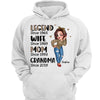 Half Leopard Sassy Woman Legend Wife Mom Grandma Personalized Hoodie Sweatshirt