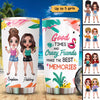 Summer Vibe Doll Besties Standing Personalized Tumbler