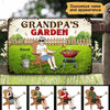 Grandpa Dad Garden Grilling Personalized Metal Sign