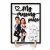 My Missing Piece Couple Funny Custom Face Photo Valentine‘s Day Gift For Him For Her Personalized 2-Layer Wooden Plaque