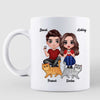 You Me And The Cats Sitting Couple Personalized Mug